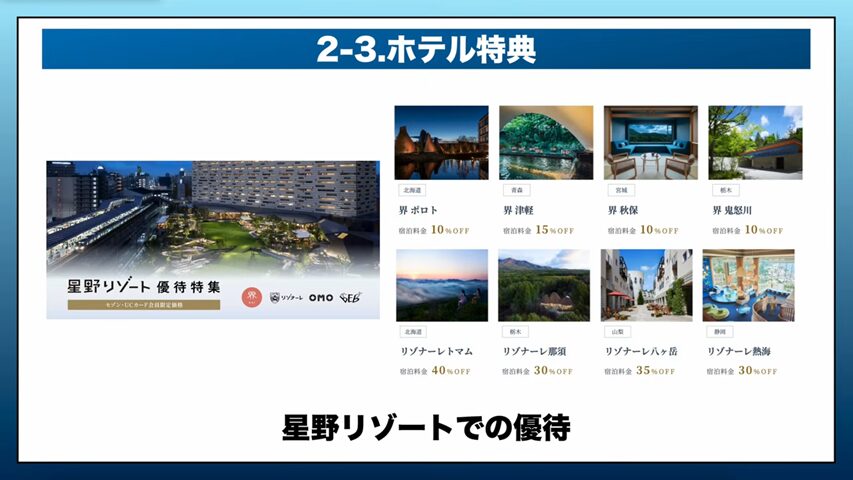 有償でもホテルステイで恩恵を受けたい方向けのカード
